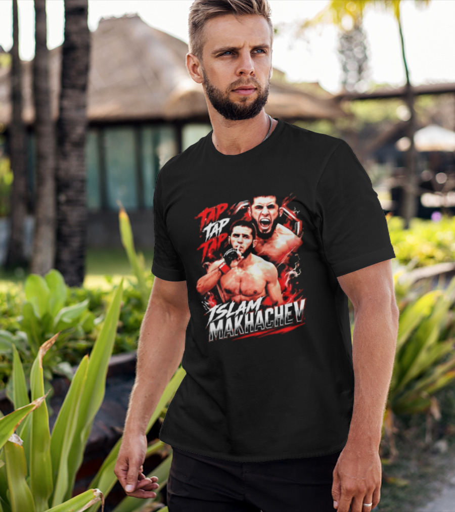 Islam Makhachev Tap Tap Tap UFC MMA Mixed Martial Arts Fighter T-Shirt
