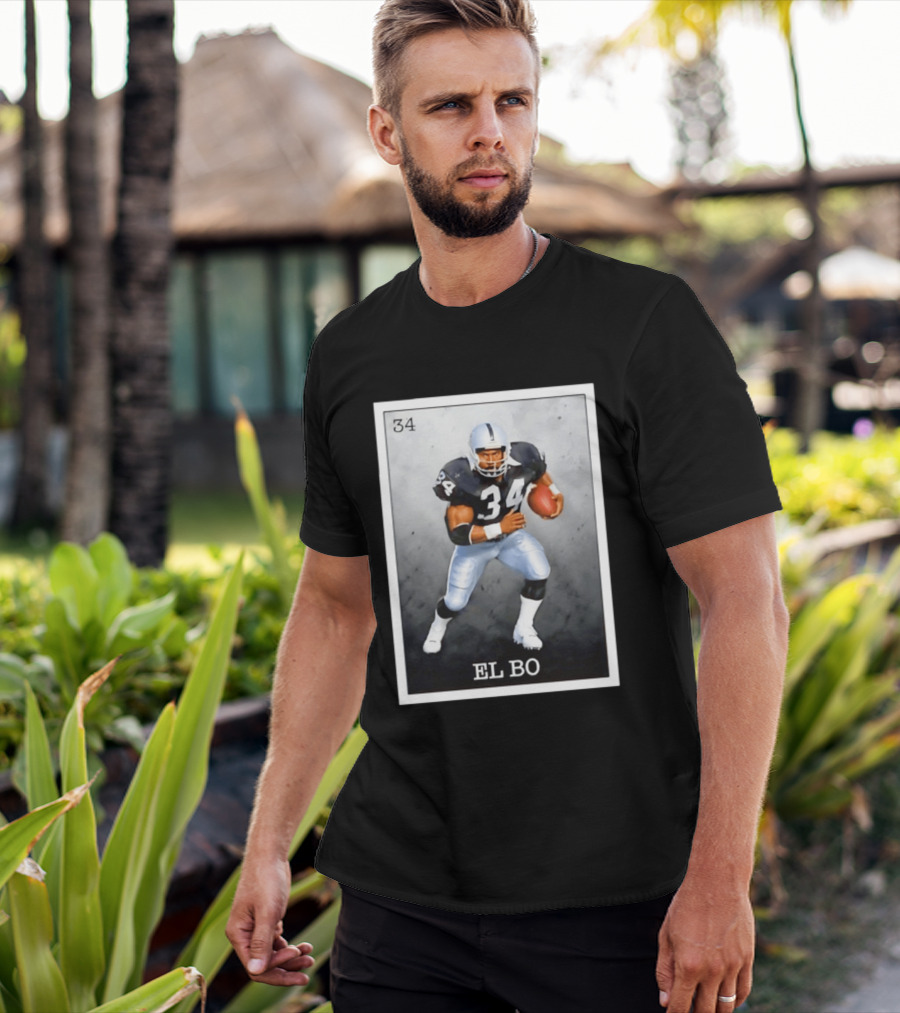 Las Vegas Raiders Football 34 EL BO Jackson T-Shirt