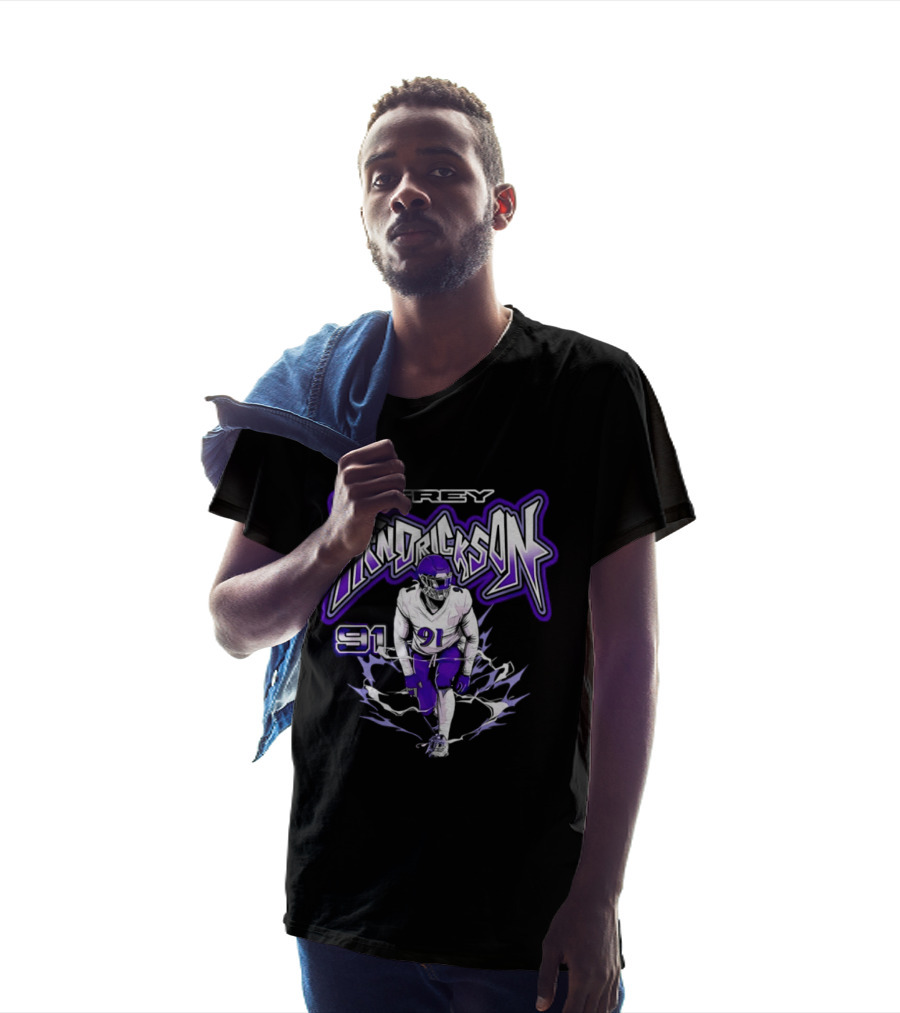 Trey Hendrickson 91 Comic Style Baltimore Ravens T-Shirt