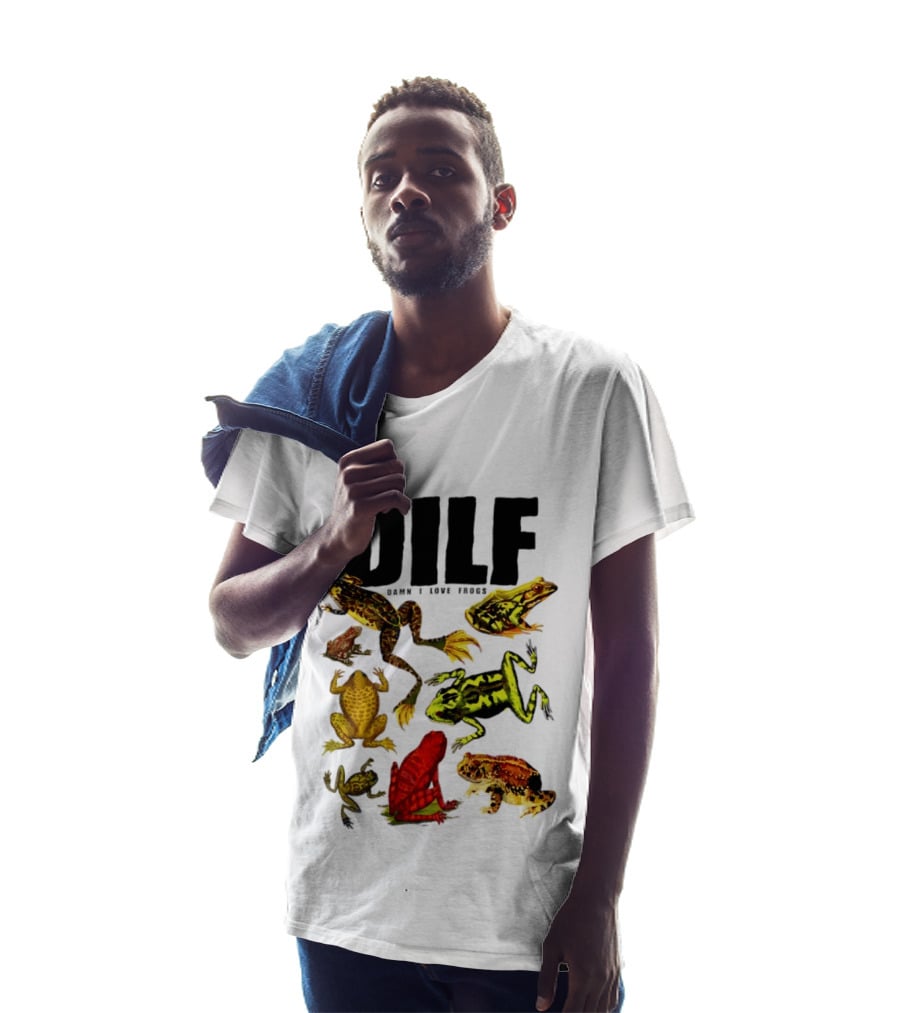 DILF Damn I Love Frogs Frog Lover Amphibian Collection T-Shirt