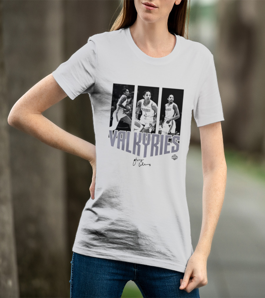 Valkyries Gabby Williams Signature WNBA Player Collage T-Shirt
