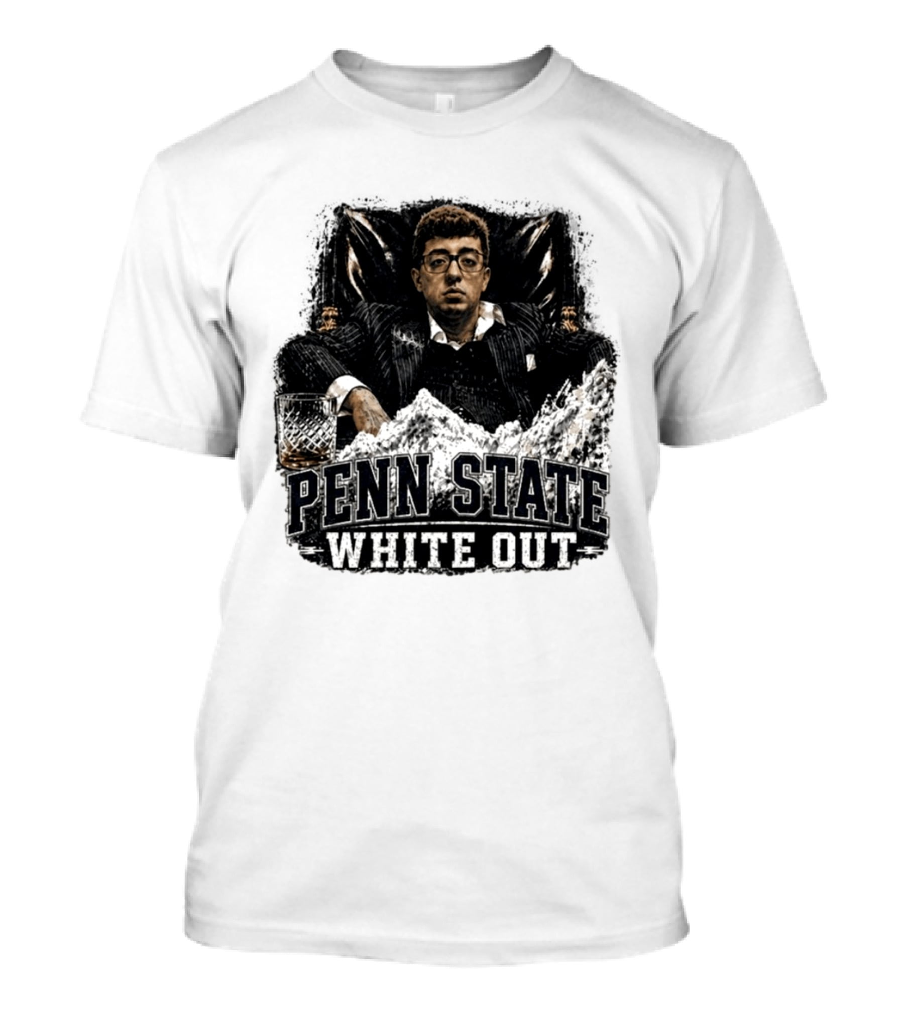 Penn State White Out Pablo Pledge Escobar Mountain Scene T-Shirt