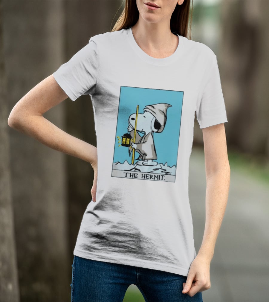 Snoopy The Hermit Tarot Peanuts Charlie Brown T-Shirt