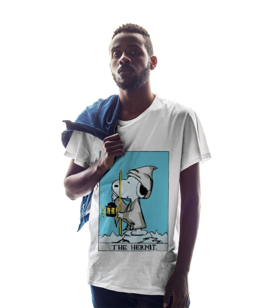 Snoopy The Hermit Tarot Peanuts Charlie Brown T-Shirt