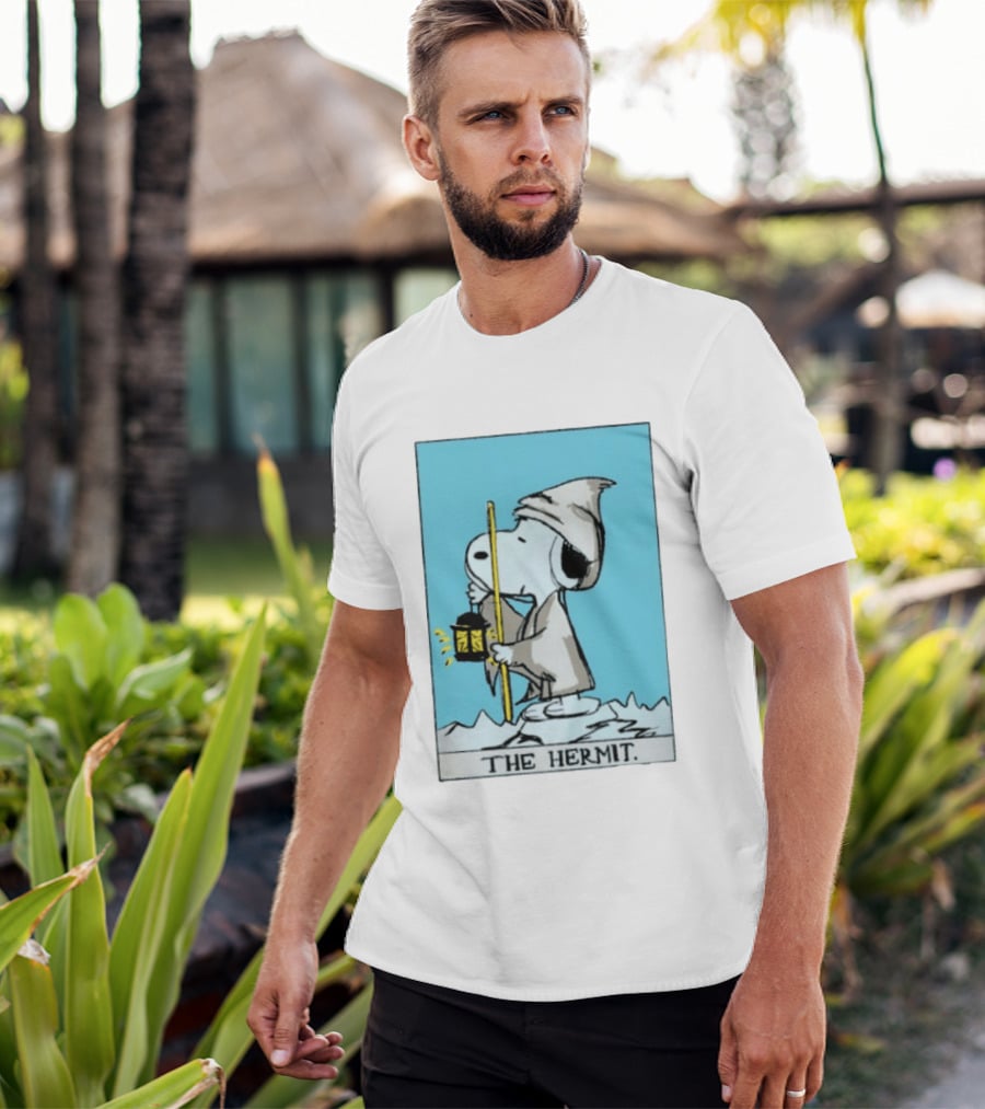 Snoopy The Hermit Tarot Peanuts Charlie Brown T-Shirt