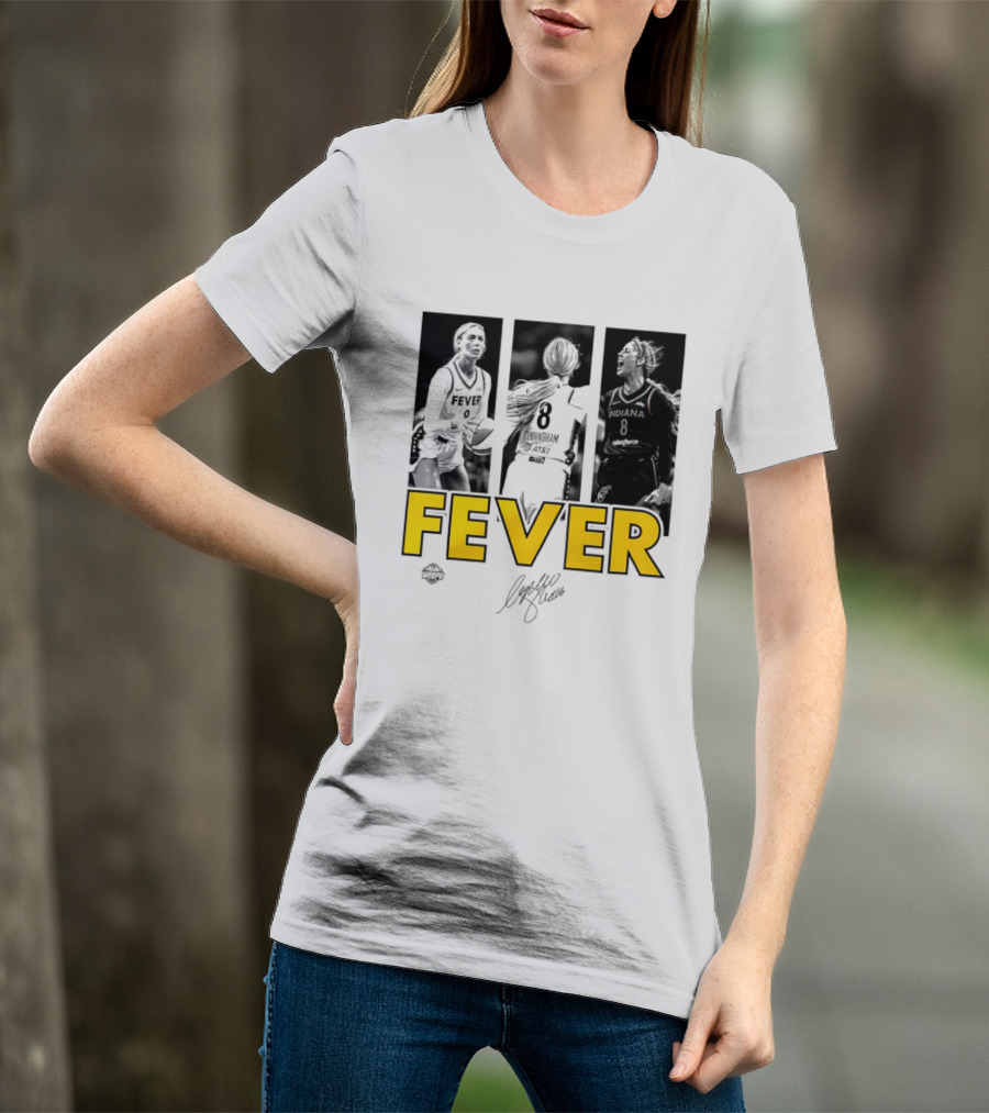 Sophie Cunningham Indiana Fever 8 Signature WNBA Player Collage T-Shirt
