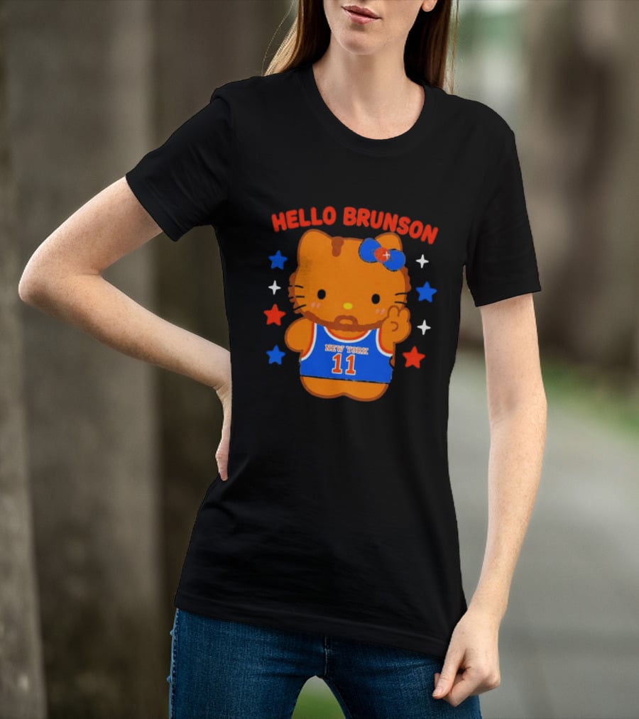 Hello Kitty Jalen Brunson New York 11 Collaboration T-Shirt