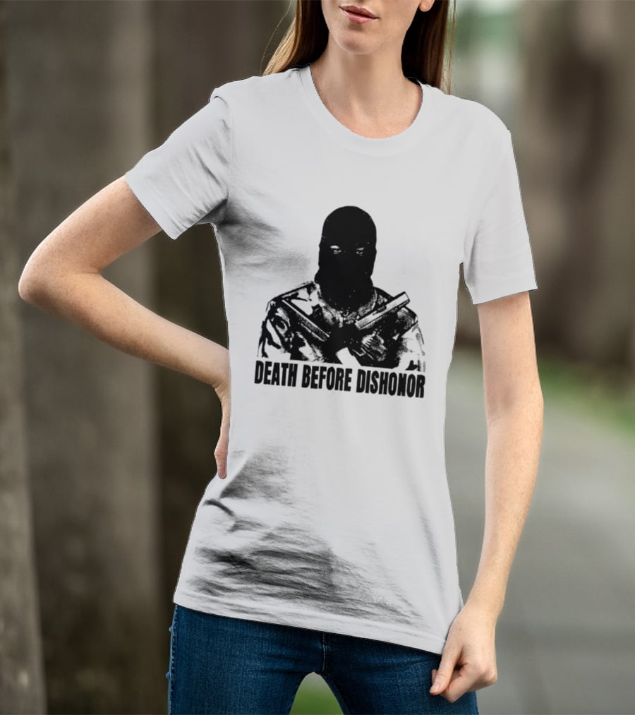 Death Before Dishonor Military Tactical Soldier T-Shirt