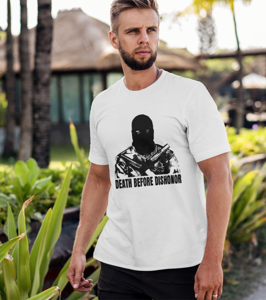 Death Before Dishonor Military Tactical Soldier T-Shirt