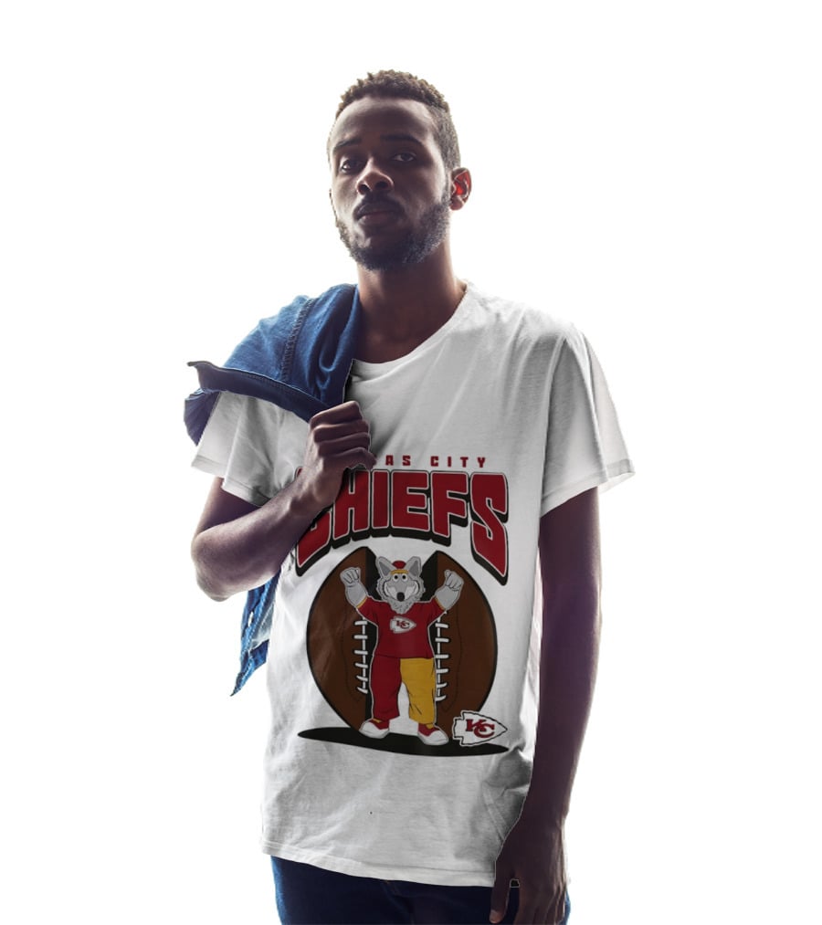 Kansas City Chiefs K.C. Wolf Mascot Football 2026 T-Shirt