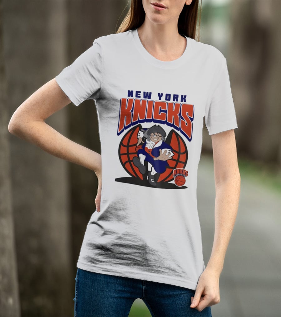 New York Knicks Father Knickerbocker Basketball Mania T-Shirt