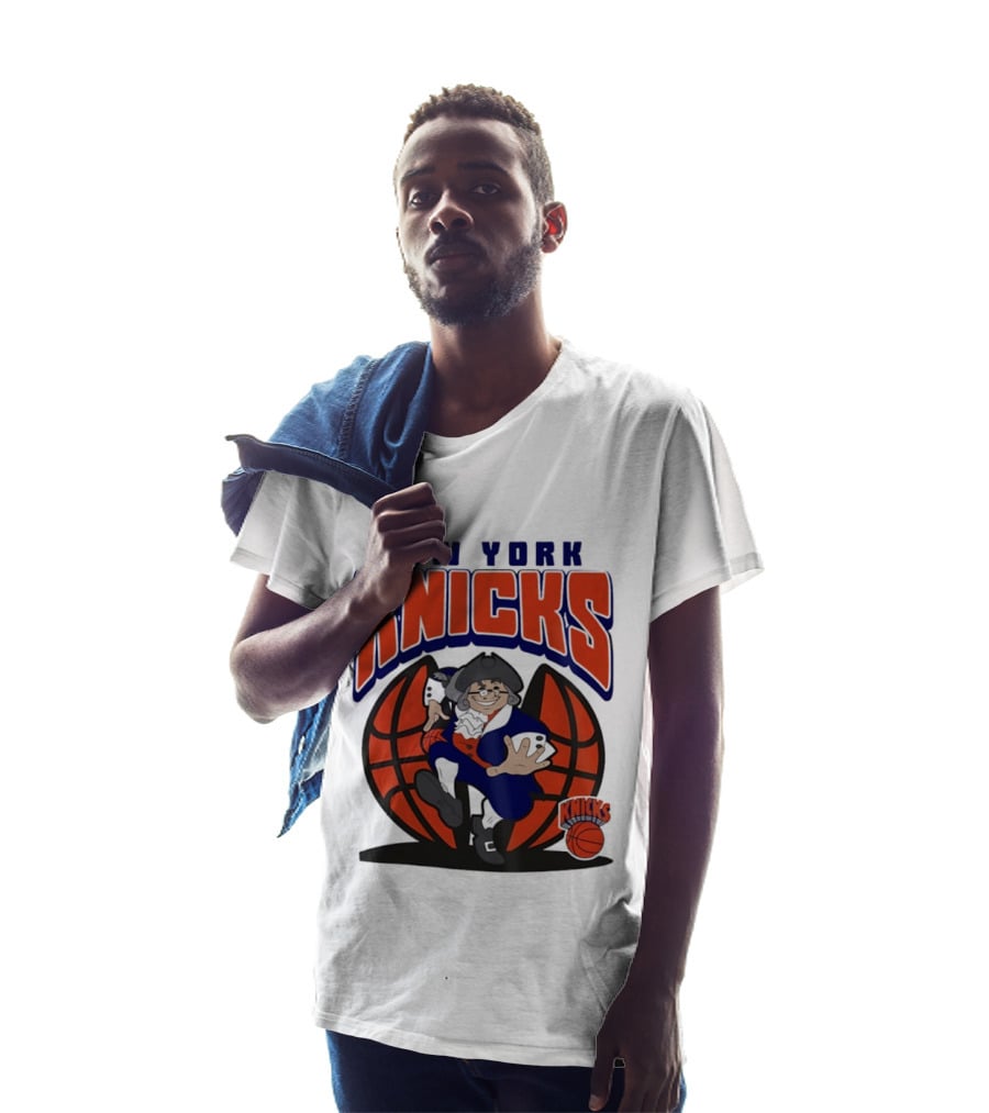 New York Knicks Father Knickerbocker Basketball Mania T-Shirt