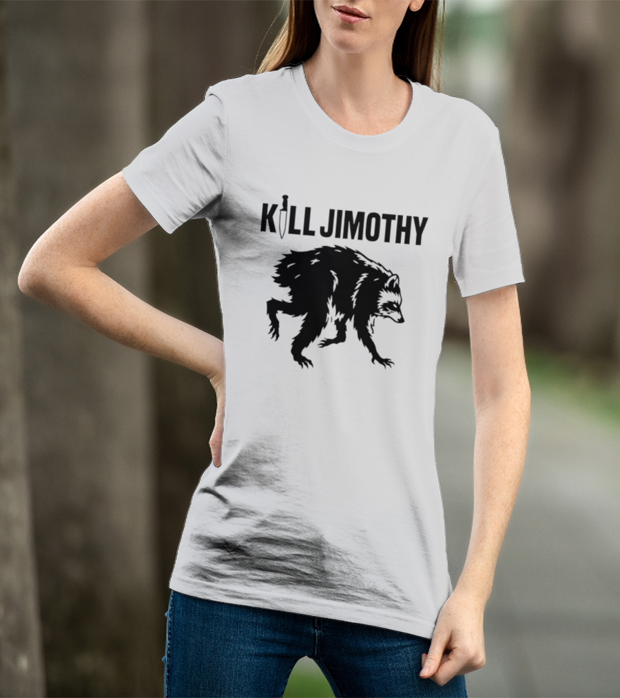 Kill Jimothy Raccoon Meme Knife T-Shirt