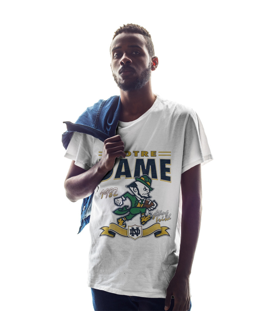 Notre Dame 1982 Fighting Irish Vintage Leprechaun T-Shirt