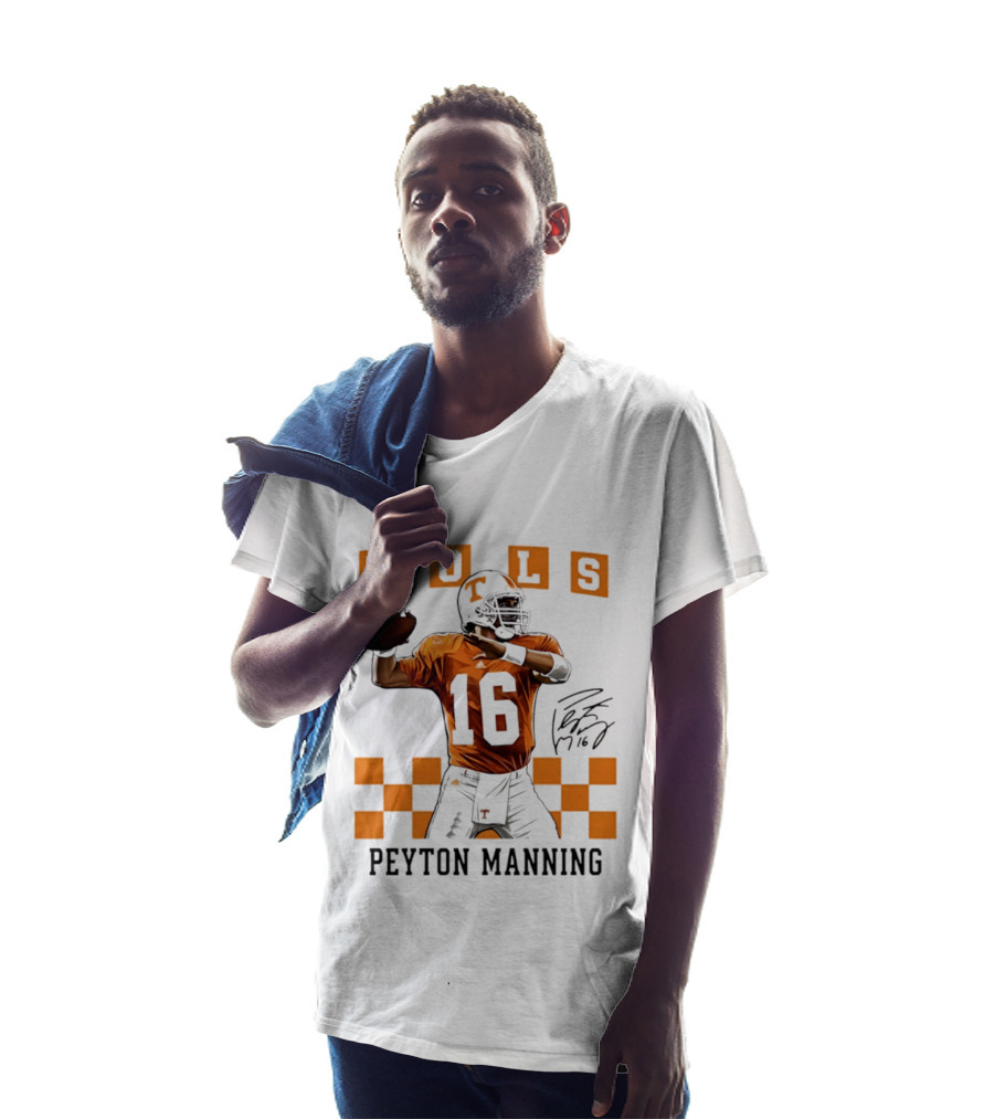 Peyton Manning 16 Vols Tennessee Football Player T-Shirt
