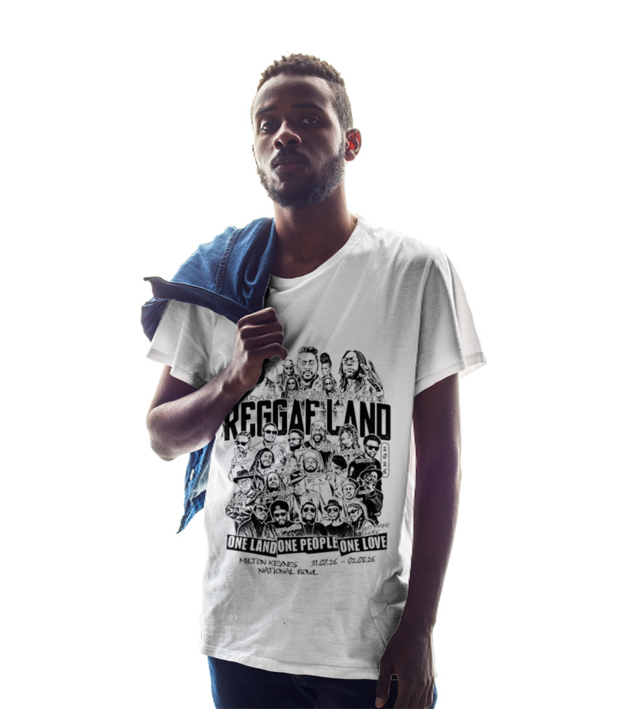Reggae Land 2026 One Land One People One Love Bandana Army Jacket Rasta Roots Celebration T-Shirt