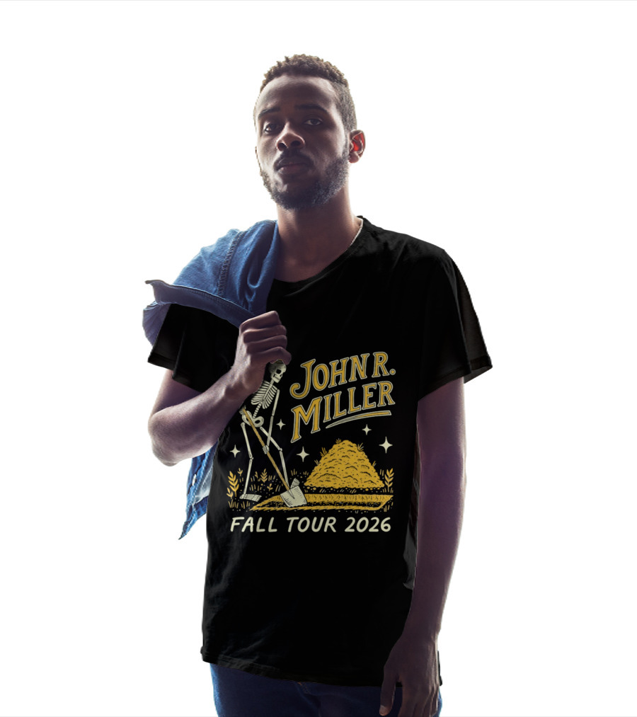 John R. Miller Skeleton With Shovel Fall Tour 2026 T-Shirt