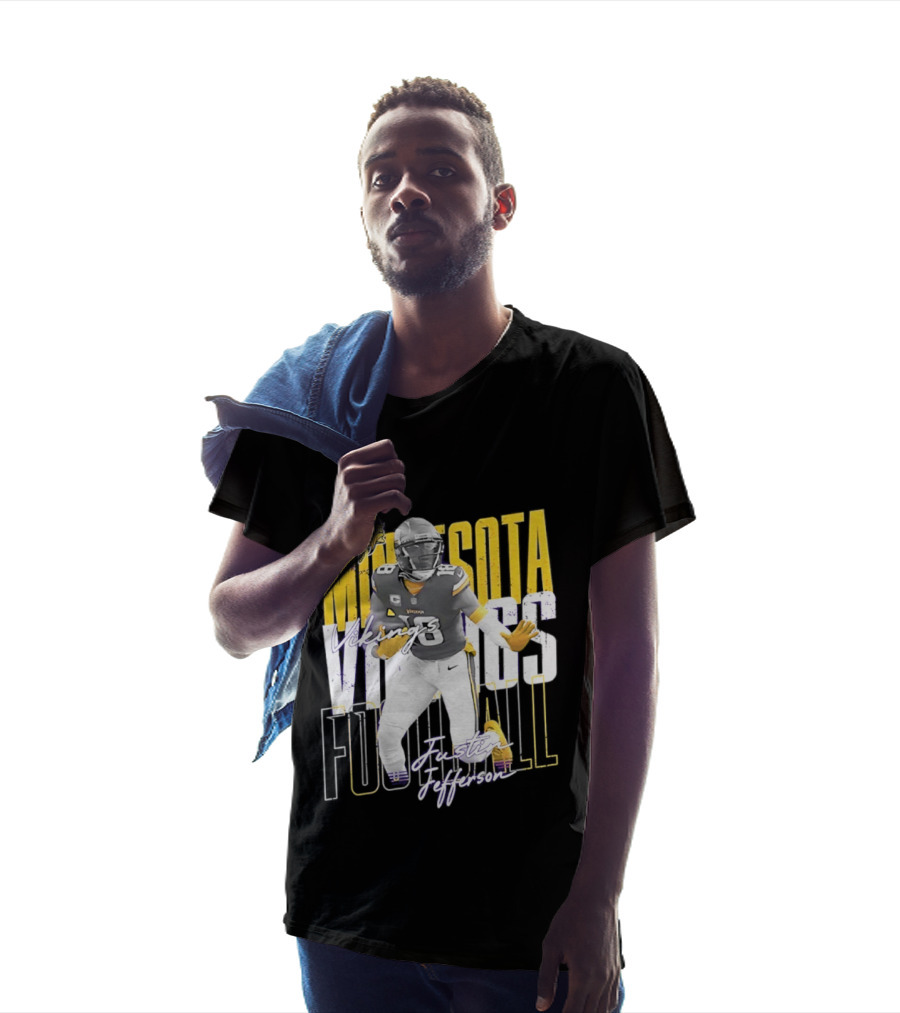 Minnesota Vikings Football Legends Justin Jefferson Iconic 18 T-Shirt