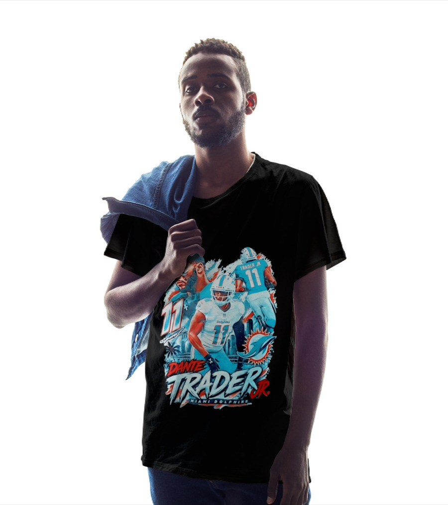 Dante Trader Jr 11 Miami Dolphins Football Player T-Shirt