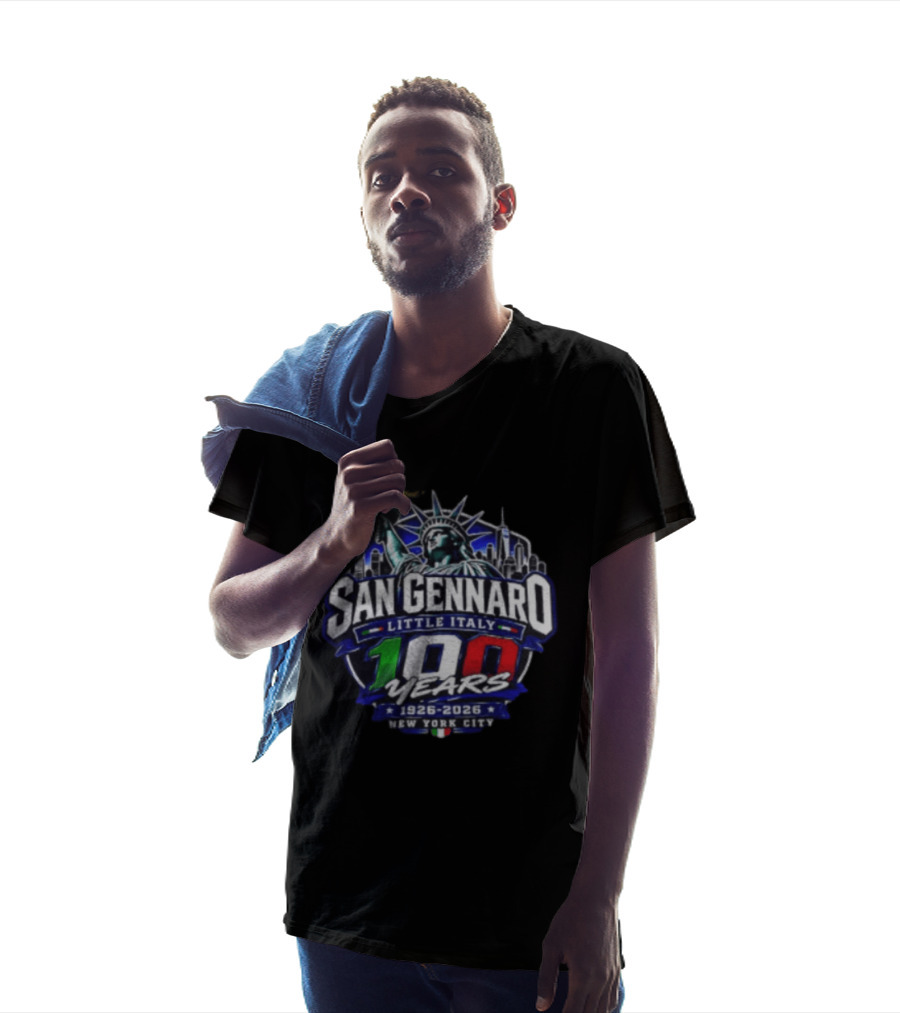 San Gennaro Little Italy 100 Years 1926 2026 New York City Statue Of Liberty T-Shirt