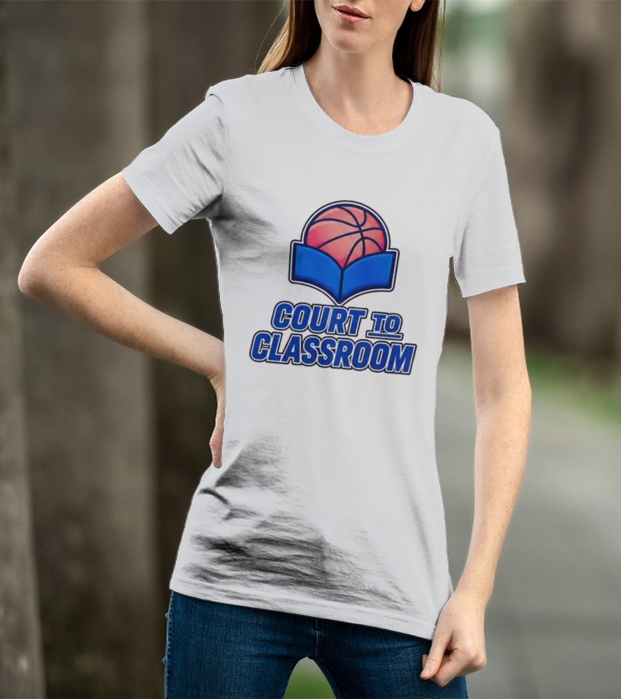 Morez Johnson Jr Court To Classroom Basketball And Education T-Shirt