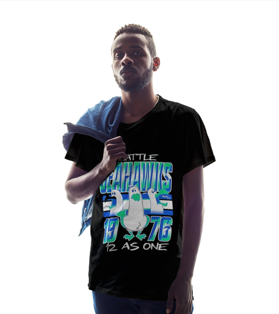 Seattle Seahawks 1976 Seagulls Mine 12 As One T-Shirt