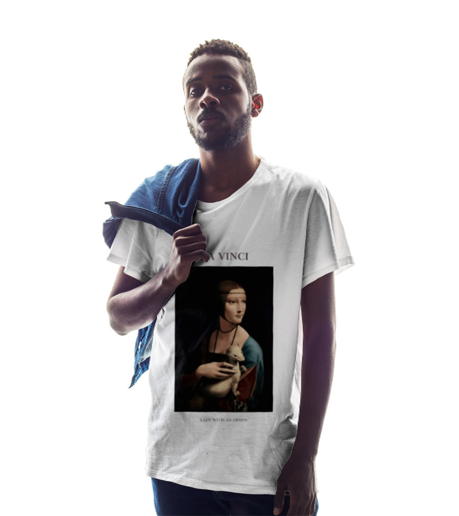 Lady With An Ermine Leonardo Da Vinci Painting Da Vinci T-Shirt