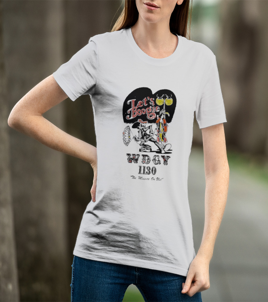 Let's Boogie WDCY 1130 The Music's On Us T-Shirt