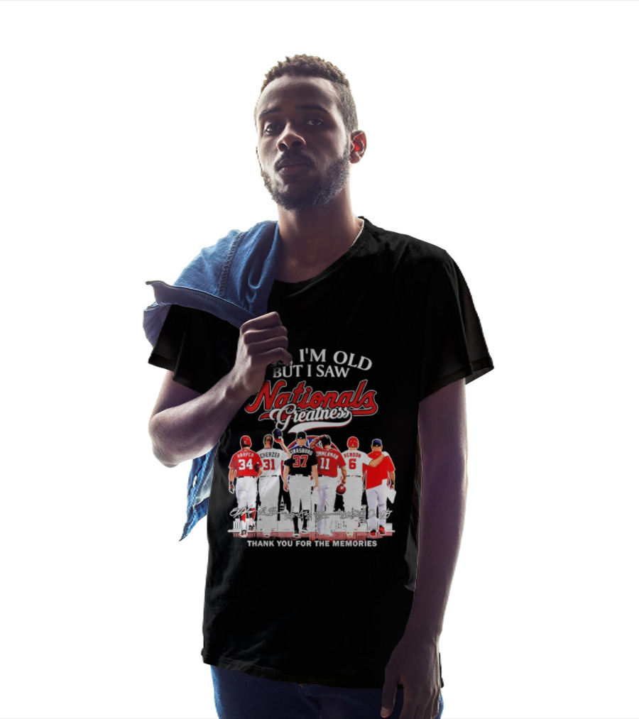 Yes I'm Old But I Saw Nationals Greatness Thank You For The Memories Harper Zimmerman Rendon T-Shirt