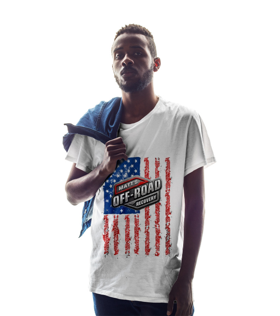 Matt's Off Road Recovery Patriotic Stars And Stripes T-Shirt