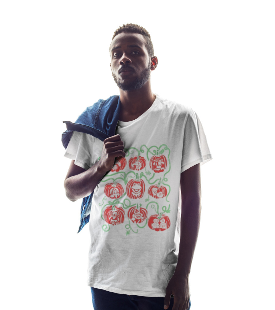 Puppet Pumpkins Muppets Halloween Collage T-Shirt