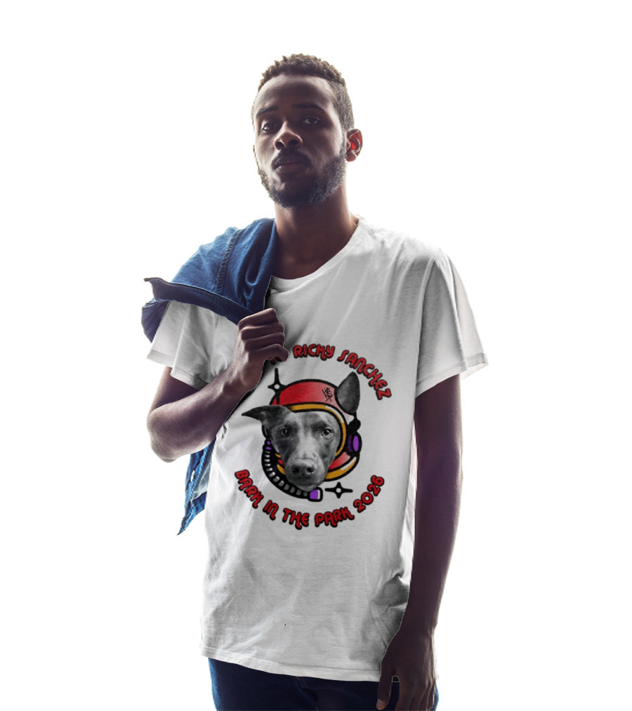 Rights To Ricky Sanchez 2026 Bark In The Park Dog Astronaut T-Shirt