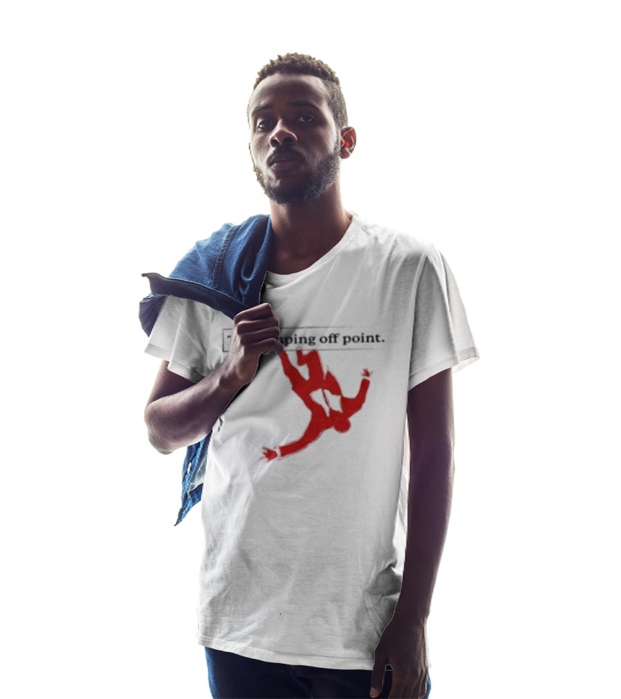 The Jumping Off Point Man Jump Off Minimalist T-Shirt