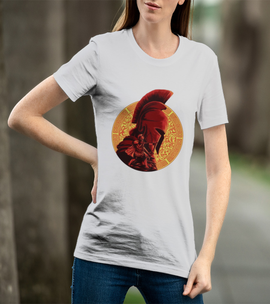 The Odyssey Spartan Warrior Archer Greek Helmet Mythology Heroic T-Shirt