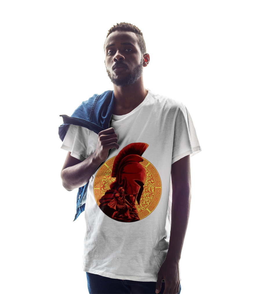 The Odyssey Spartan Warrior Archer Greek Helmet Mythology Heroic T-Shirt