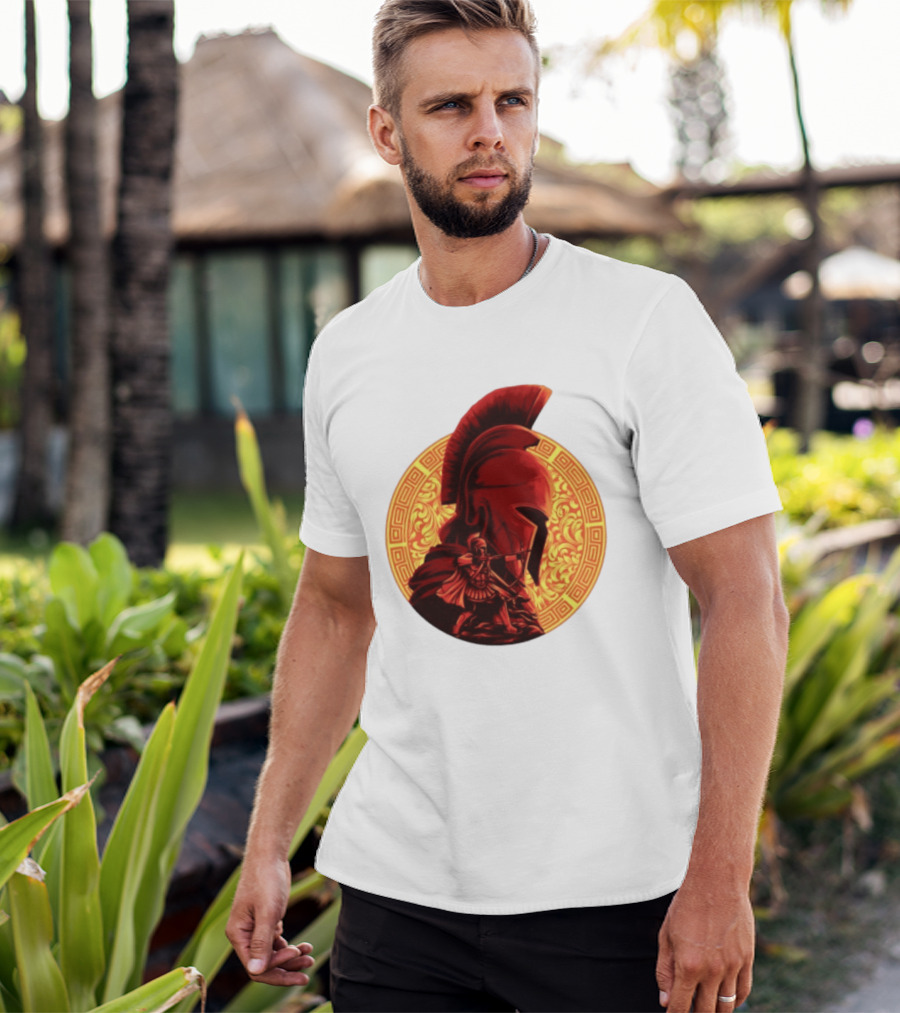The Odyssey Spartan Warrior Archer Greek Helmet Mythology Heroic T-Shirt