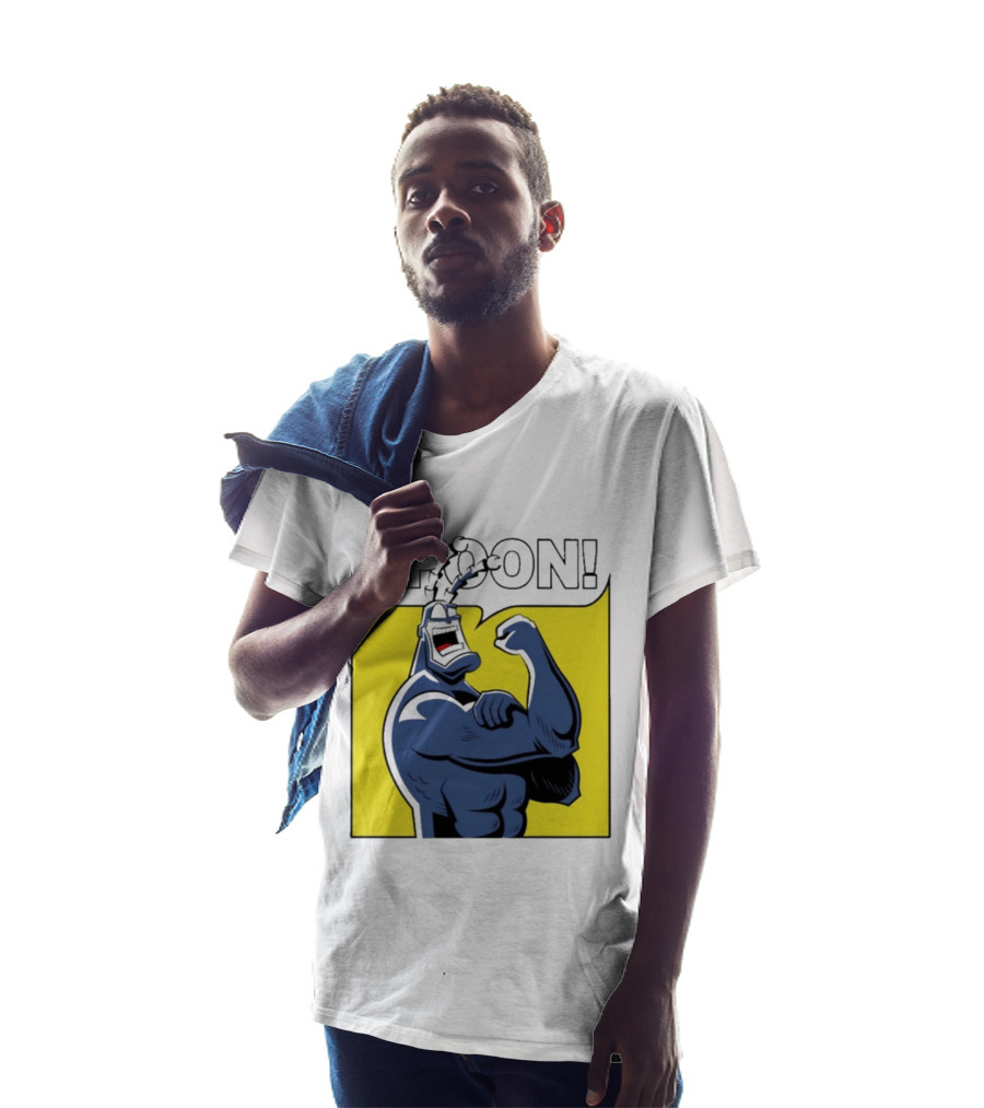 Spoon Mighty Hero Cartoon Catchphrase T-Shirt