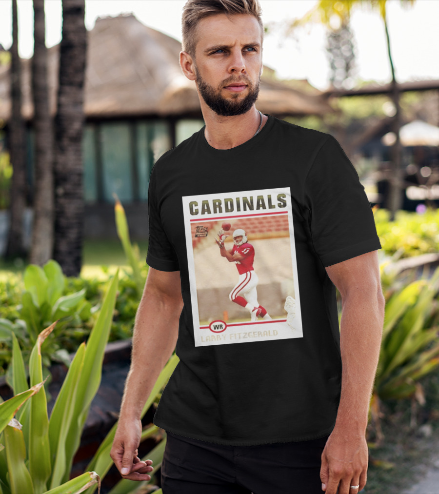 CARDINALS Larry Fitzgerald WR Topps Rookie Card T-Shirt