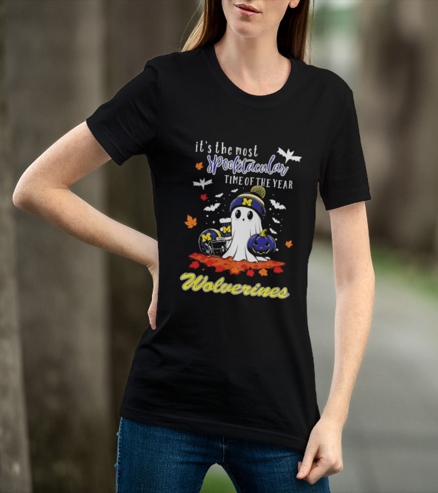 Michigan Wolverines Spooktacular Halloween Ghost Fest 2026 It's The Most Wonderful Time Of The Year T-Shirt
