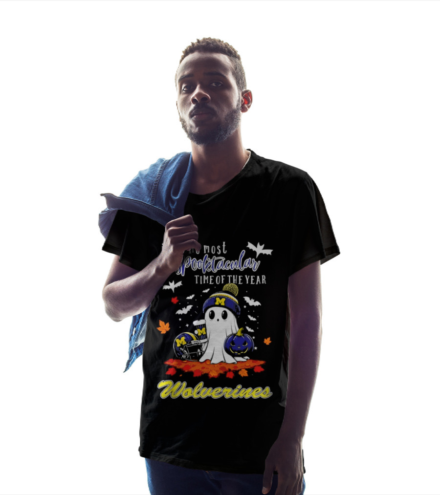 Michigan Wolverines Spooktacular Halloween Ghost Fest 2026 It's The Most Wonderful Time Of The Year T-Shirt