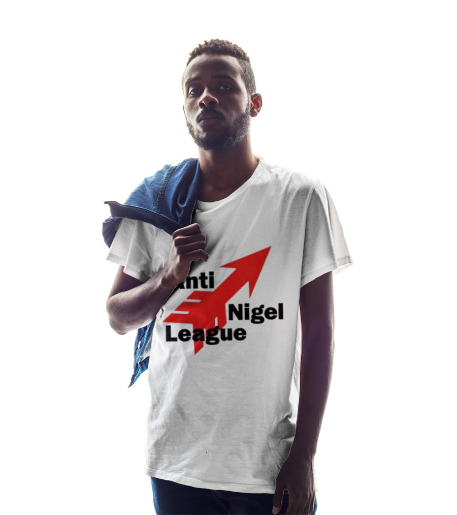 Anti Nigel League Arrow Text Gildan T-Shirt
