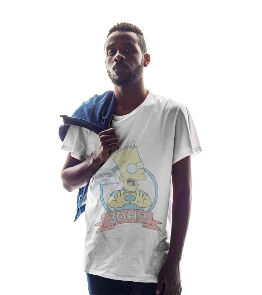 Bart Simpson Eat My Daisy Dukes Man 3OH!3 Collaboration T-Shirt