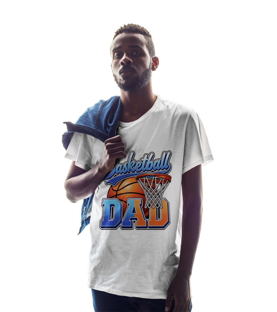 Basketball Dad Father Hoops Sports Fan Basketball Gift Dad T-Shirt