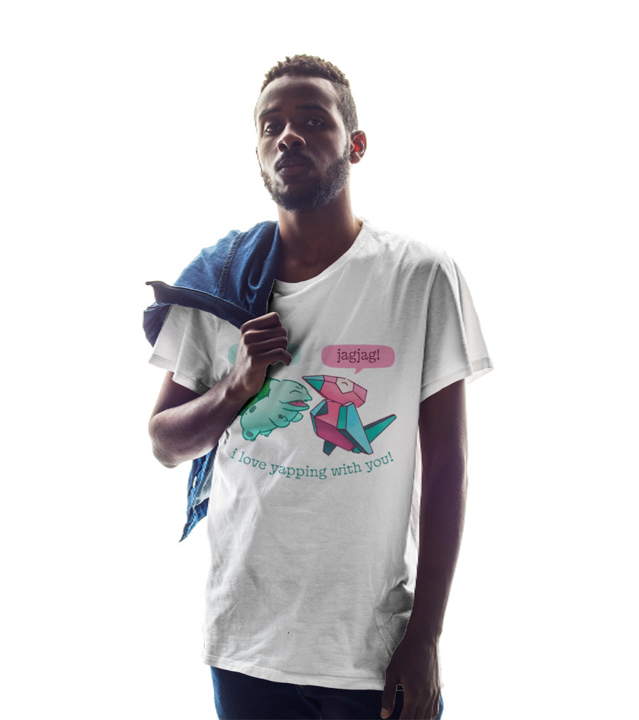 Bulba Jagjag I Love Yapping With You Bulbasaur And Porygon Conversation T-Shirt