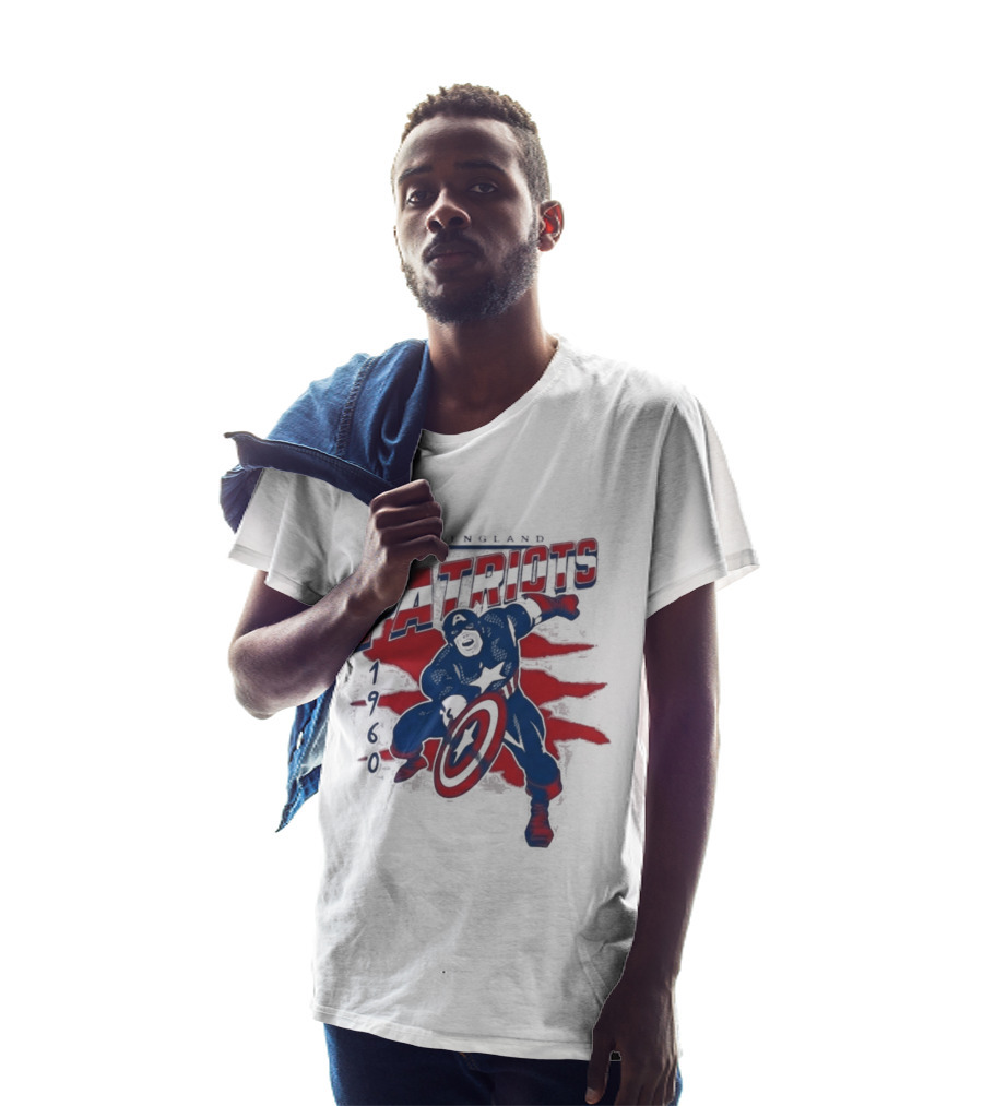 New England Patriots Captain America 2026 T-Shirt