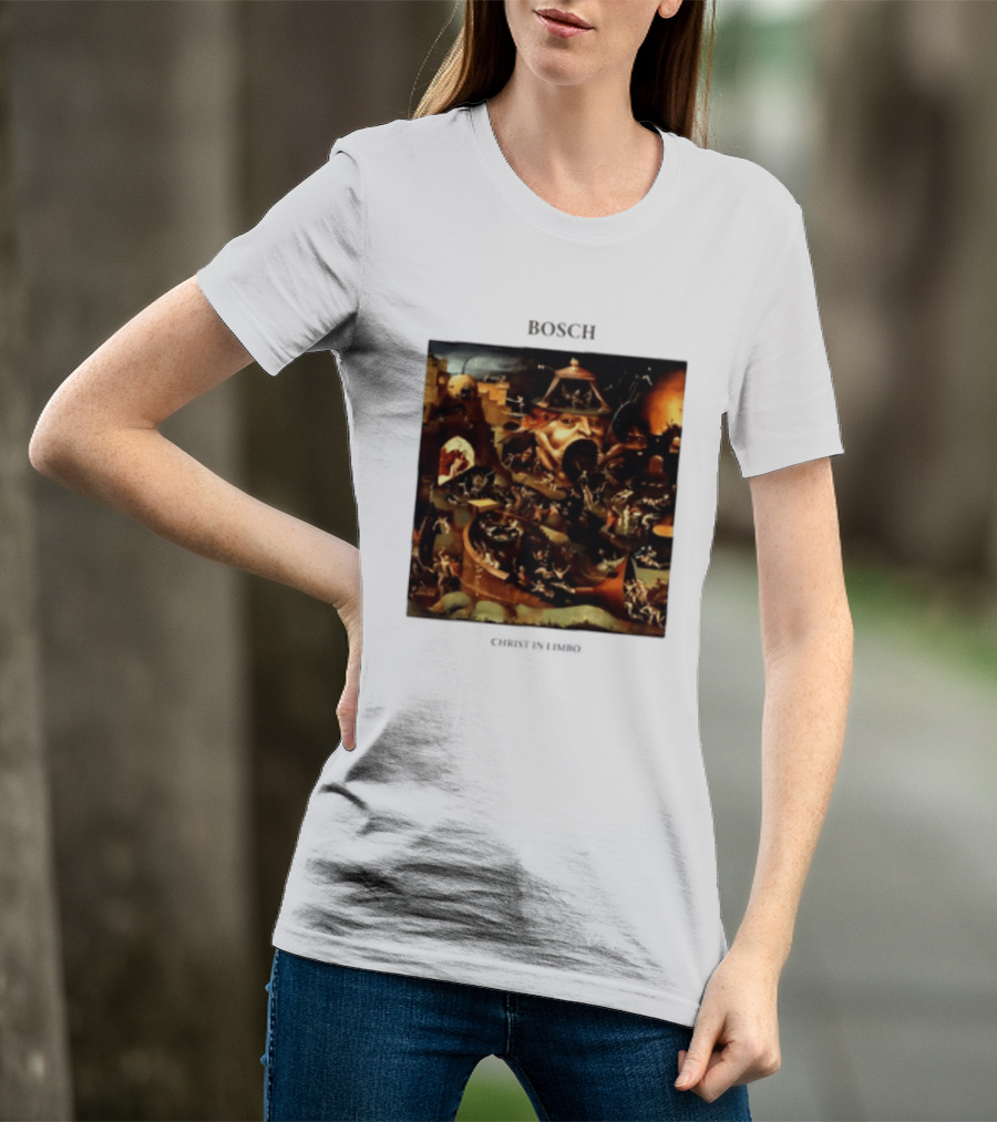 Hieronymus Bosch Christ In Limbo Medieval Painting Print T-Shirt