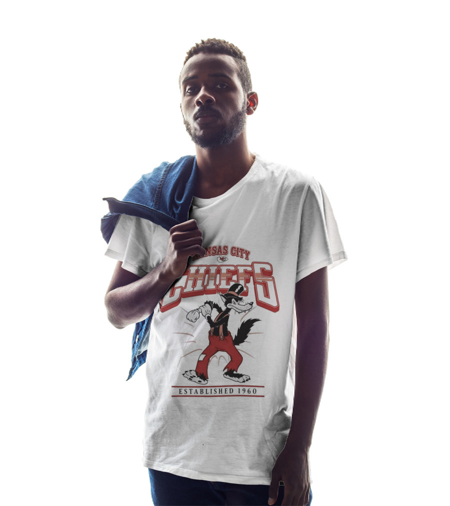 Kansas City Chiefs Big Bad Wolf Established 1960 T-Shirt