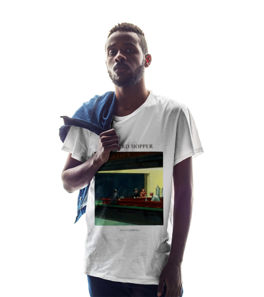 Edward Hopper Nighthawks Phillies Painting T-Shirt