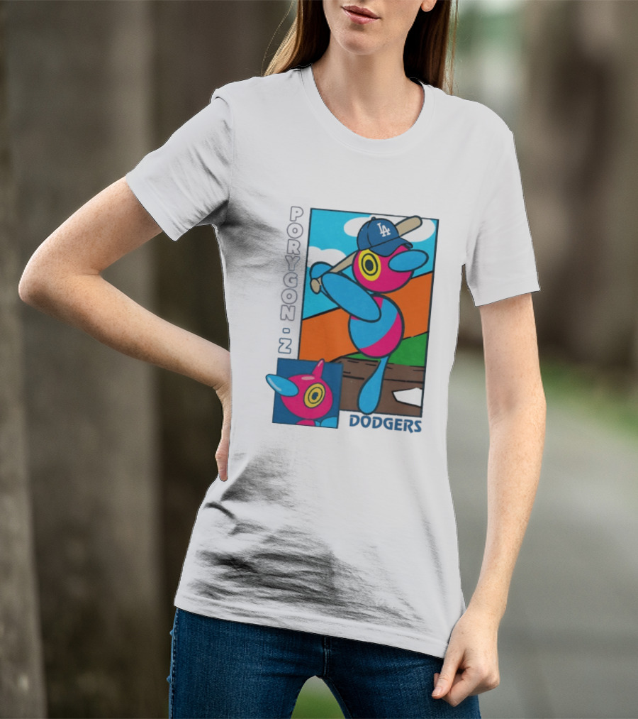 Porygon Z Los Angeles Dodgers Baseball Pokémon T-Shirt