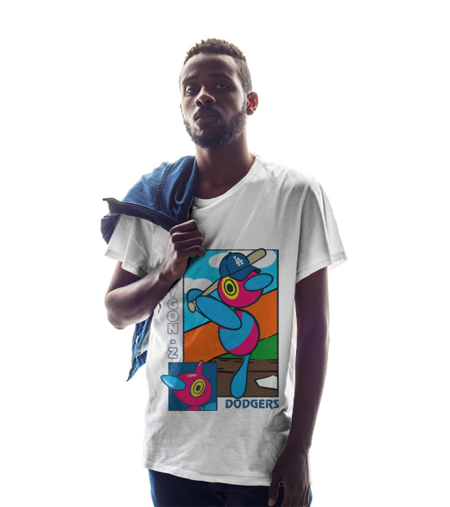 Porygon Z Los Angeles Dodgers Baseball Pokémon T-Shirt